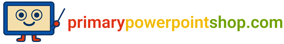 Educational website logo with playful design