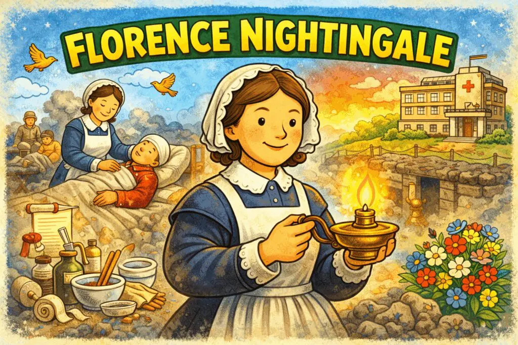 Florence Nightingale cartoon depiction