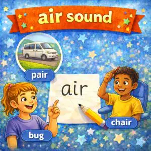 AIR Sound Phonics KS1 PowerPoint Lesson | Phase 3 Trigraph Resource for EYFS & KS1