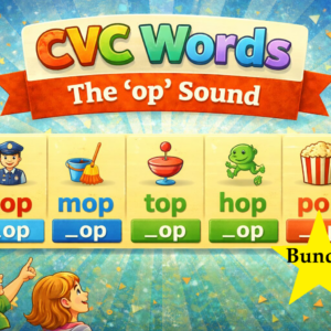 KS1 Phonics 'op' sound Bundle