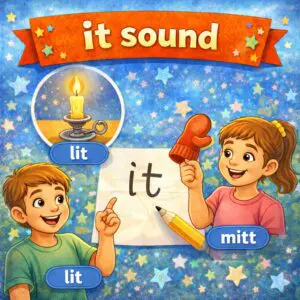 'it' sound phase 2 phonics