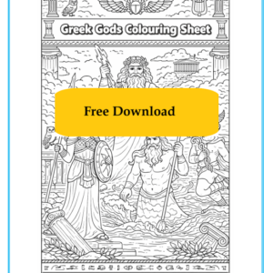 greek gods colouring sheet ks2