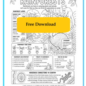 Australia Rainforest Free Printable