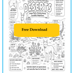 australian deserts free colouring download