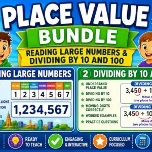 Place Value And Reading Big Numbers Bundle Image