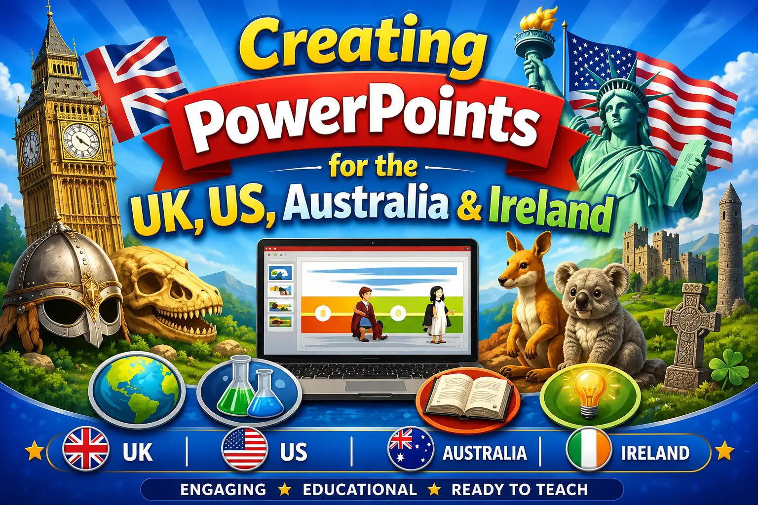 PowerPoints for US US Ireland and Australia image