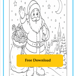 Santa Colouring free