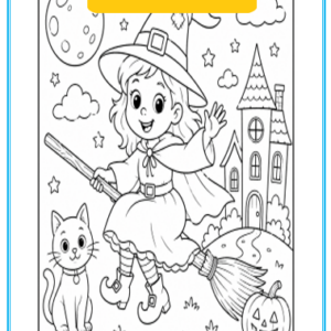 Halloween Free Witch Colouring KS1 Ks2