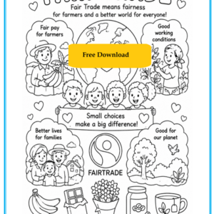 Free Fair Trade Colouring Sheet