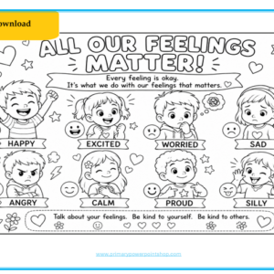 Feelings and Emotions Free Printable Image